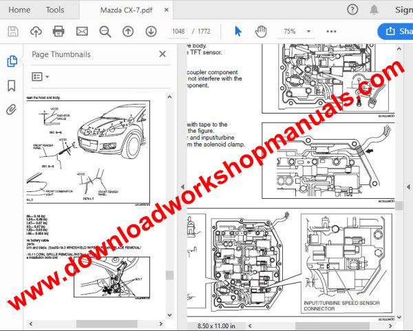 Mazda cx7 workshop manual download